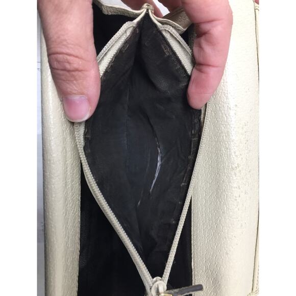 Gucci GG Canvas Beige and White Leather Double Layer Long Wallet - Picture 15 of 16